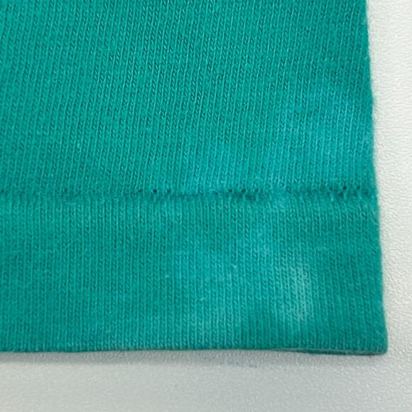 Vintage 80s Horse Equestrian T Shirt Dressage Made In USA Tie Dye Green S Small - Picture 6 of 7